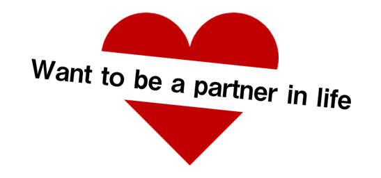 Want to be a partner in life